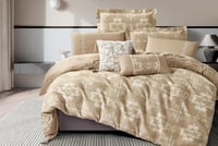 مفرش رحال مزدوج قطن جاكارد بيج عدد القطع 8