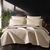 مفرش كودي صيفي خفيف مضغوط مفرد و نص قطن بيج عدد ال...