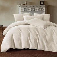 مفرش ماتيا مزدوج قطن جاكارد كريمي عدد القطع 6