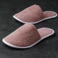 حذاء حمام فندقي خفيف وردي