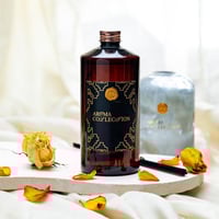 فواحة عطر بالأعواد في حامل زجاجي برائحة الحديقة بع...