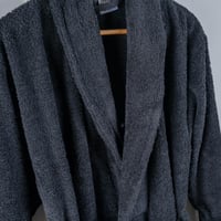 روب نداف - قطن 100% فاخر - تركي - أسود عدد القطع 1