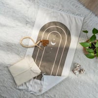 طقم سجادة صلاة أطفال كريمي وزيتي عدد القطع 2