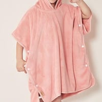 منشفة كابا أطفال ريفي بأزرار و غطاء رأس مشمشي طقطق...