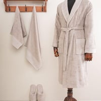 طقم روب أستحمام فالير قطن تركي بيج عدد القطع 5