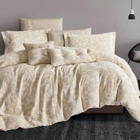 مفرش نورسيا مزدوج قطن جاكارد بيج عدد القطع 8