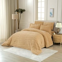 مفرش وعد شتوي فاخر مفرد ونص فرو بيج عدد القطع 4