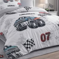 مفرش فريزيا صيفي مقاس كوين 150x200 سم أبيض متعدد ا...