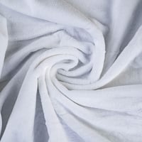 طقم منشفة قطن 100% مطرز أبيض 3 قطع