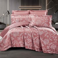 مفرش أنبيلا صيفي خفيف مضغوط مزدوج قطن جاكارد مطرز...