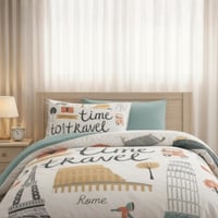 مفرش كارلا فائق النعومة مقاس كوين 150x200 سم أبيض...