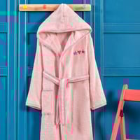 روب نداف اطفال بناتي - قطن 100% فاخر - تركي - وردي...