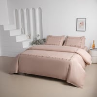 مفرش فهده فندقي فاخر بيج مطرز