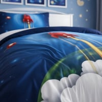 مفرش فريزيا فائق النعومة مقاس كوين 150x200 سم أزرق...