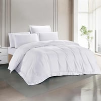 مفرش إلفين فندقي صيفي مزدوج أبيض فاخر 250 غرزة عدد...