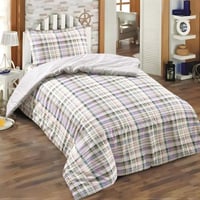 مفرش الربيع صيفي مفرد ونص فاخر متعدد الألوان قطن ع...