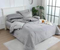 مفرش بشرى شتوي رصاصي فاتح