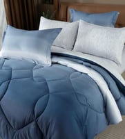 مفرش نوفا صيفي مزدوج أزرق عدد القطع 6