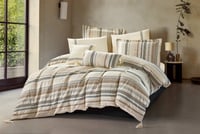 مفرش سينترا مزدوج قطن جاكارد بيج عدد القطع 8