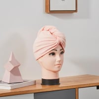 منشفة للشعر قطن نداف وردي 62 × 20 سم