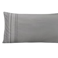 مفرش الياسمين صيفي مزدوج رصاصي مطرز عدد القطع 10