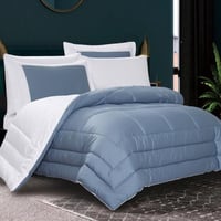 مفرش كادي صيفي مزدوج قطن أزرق عدد القطع 6