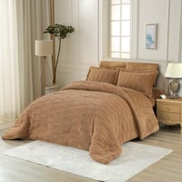 مفرش وعد شتوي فاخر كوين مقاس 200X150 سم فرو بني عد...