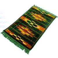 سجادة صلاة طبية مخمل أخضر مقاس 68x117 سم