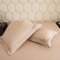 مفرش مزن صيفي فاخر لون بيج