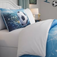 مفرش فريزيا صيفي مقاس كوين 150x200 سم أزرق وأخضر ع...