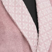 طقم أرواب استحمام نومي قطن تركي مطرز أبيض و وردي ع...