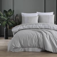 مفرش ضيء صيفي مزدوج قطن تركي مطرز رصاصي عدد القطع...