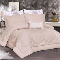 مفرش مارلين صيفي مزدوج روز عدد القطع 7