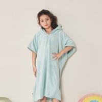 منشفة كابا أطفال ريفي بغطاء رأس تركواز مخيوط عمر 6...