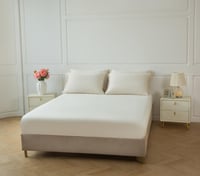 مفرش ماجدة صيفي بامبو كريمي