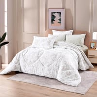 مفرش نوفا صيفي مزدوج أبيض برسومات الزهور عدد القطع...