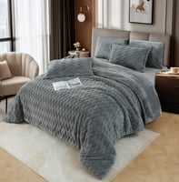 مفرش دافوس شتوي فرو رصاصي