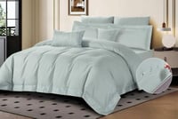 مفرش جراند فيو مزدوج قطن تركواز عدد القطع 9