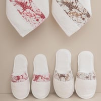 طقم أرواب استحمام آفكو قطن تركي مطرز أبيض و كريمي...