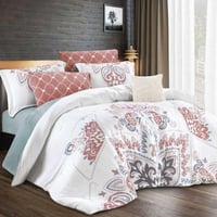 مفرش جاردن شتوي فاخر مزدوج مخمل و فرو أبيض تيفاني...