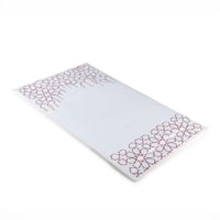 سجادة صلاة أبيض وأحمر مقاس 70x120 سم