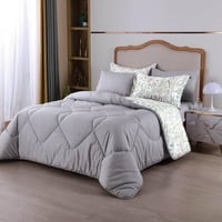 مفرش سمرلاند صيفي مفرد و نص برسومات الزهور كريمي و...