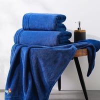 منشفة استحمام ريفي الفندقية أزرق مقاس 70 × 140 سم