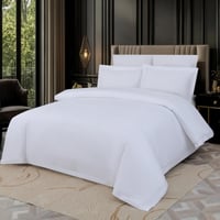 مفرش بلانكا فندقي صيفي مفرد ونص أبيض فاخر عدد القط...