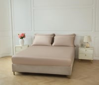 مفرش ماجدة صيفي مزدوج بامبو بيج عدد القطع 7