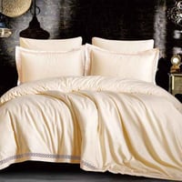 مفرش دونا صيفي مزدوج قطن فاخر بيج عدد القطع 7