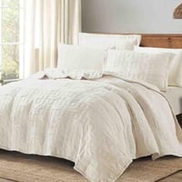 مفرش كلارا صيفي خفيف مضغوط مزدوج بيج فاتح عدد القط...