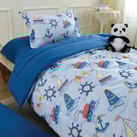 مفرش أطفال تيمون صيفي مفرد ونص أزرق سماوي متعدد ال...