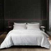 مفرش فندقي نداف سادة مزدوج قطن أبيض 500 غرزة عدد ا...