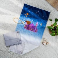 طقم سجادة صلاة أطفال رصاصي وبنفسجي عدد القطع 2